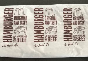 1 dollar burger wrapper