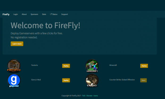 firefly free game servers