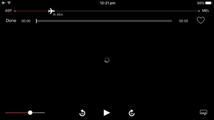 Qantas streaming app loading issues