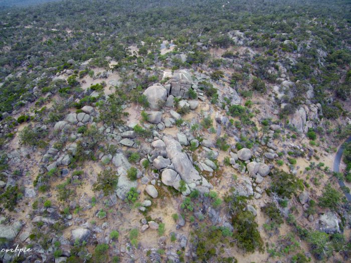 Melville caves from drone 6