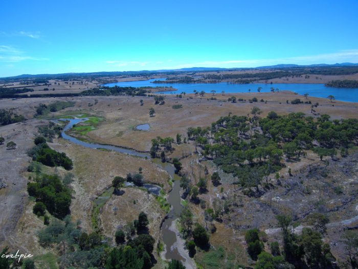 Upper Coliban reservoir river Lauriston reservoir