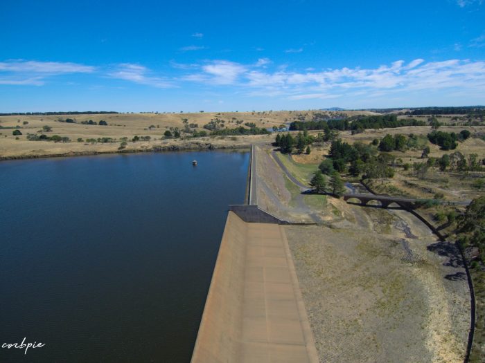 Upper Coliban dam wall and spillway