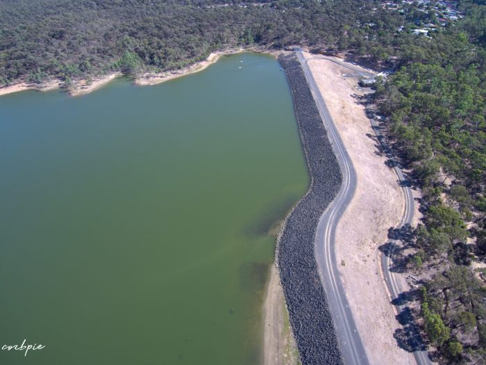 Sping Gully reservoir drone