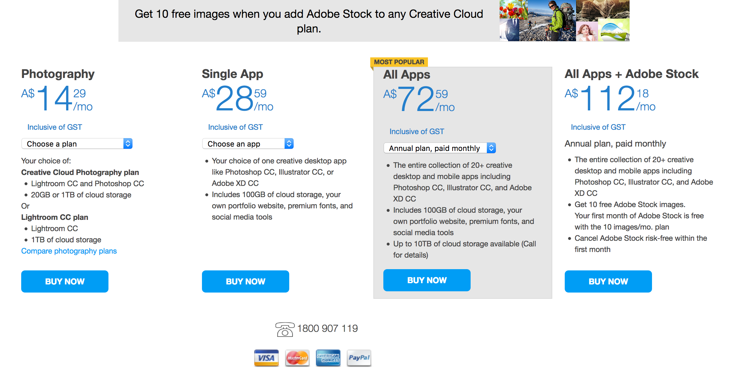 adobe illustrator monthly price