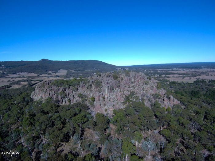 Hanging rock drone