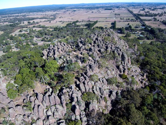 Hanging rock drone