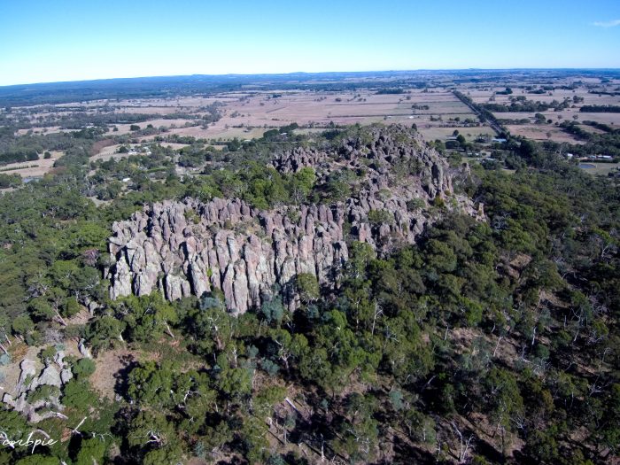 Hanging rock drone