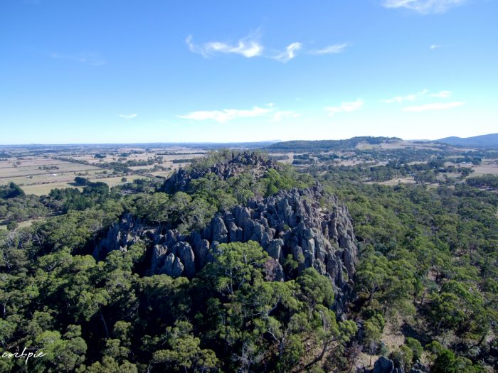 Hanging rock drone
