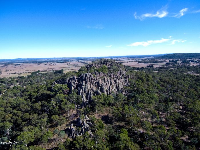 Hanging rock drone