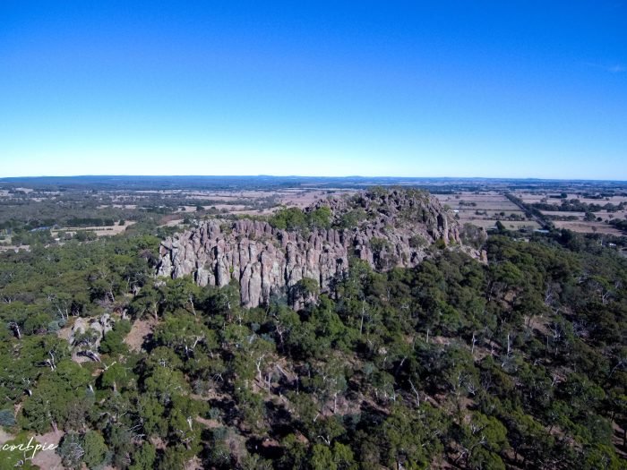 Hanging rock drone