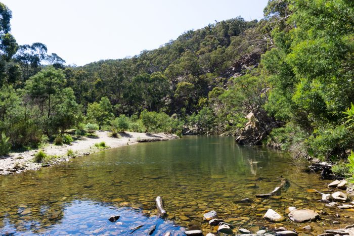 Grahams dam Lerderderg River 1