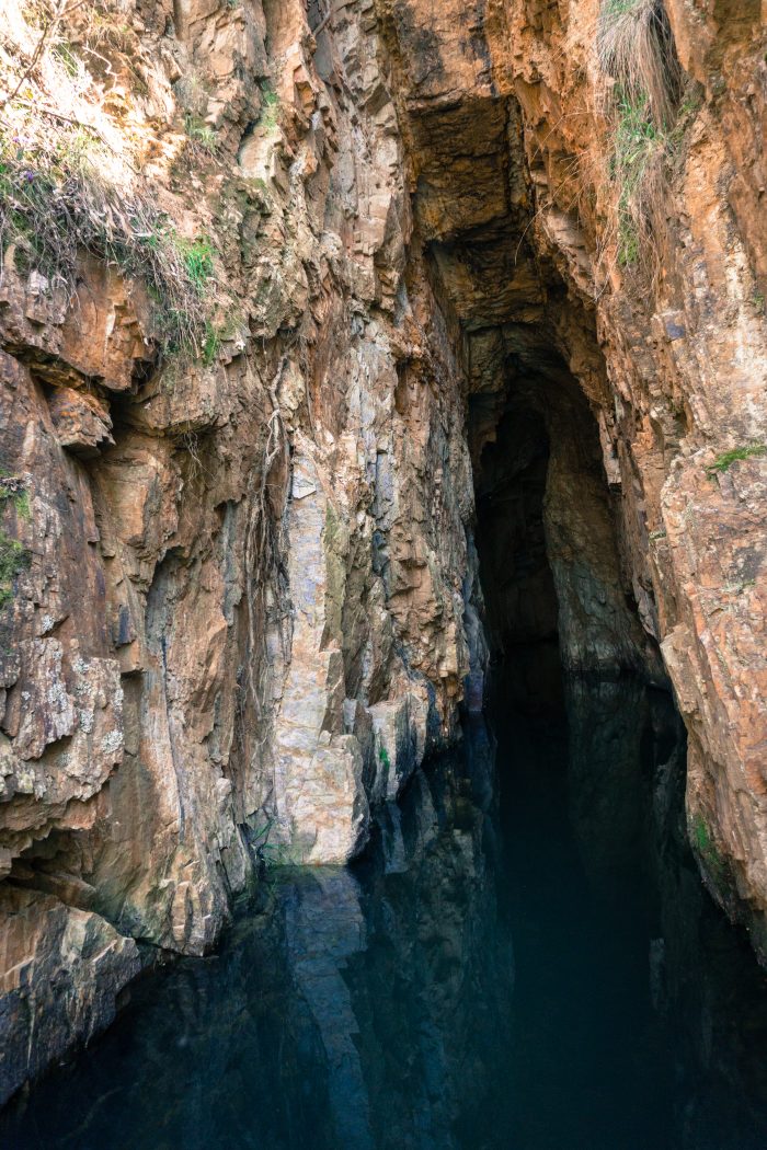 Lerderderg River tunnel inside
