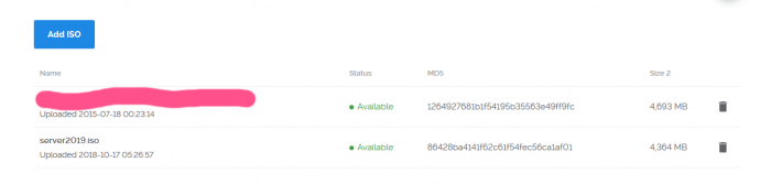 vultr server 2019 upload