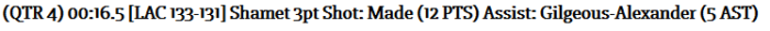 Clippers at Warriors 31 point comeback 7