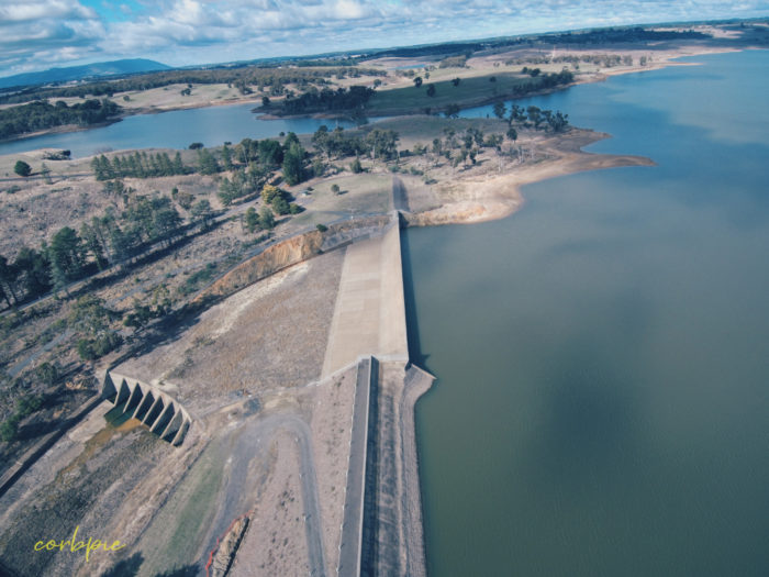 Upper Coliban reservoir Victoria drone 2019 3