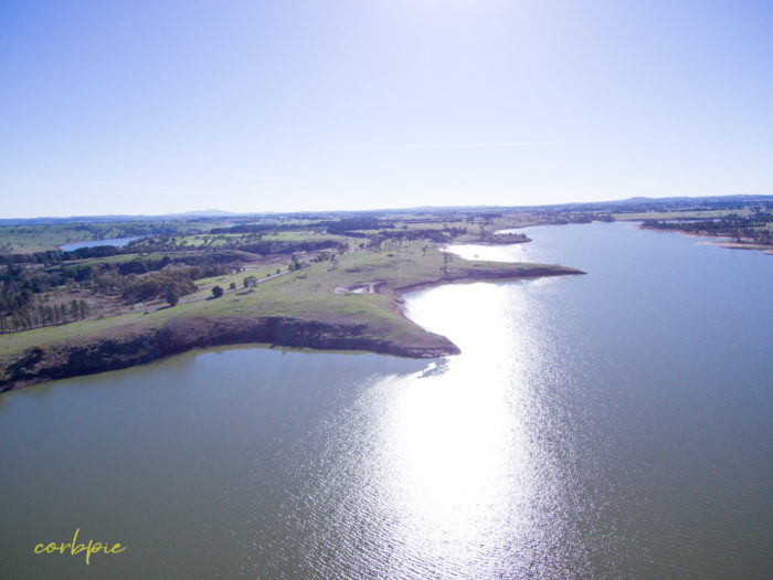 Upper Coliban reservoir drone 10