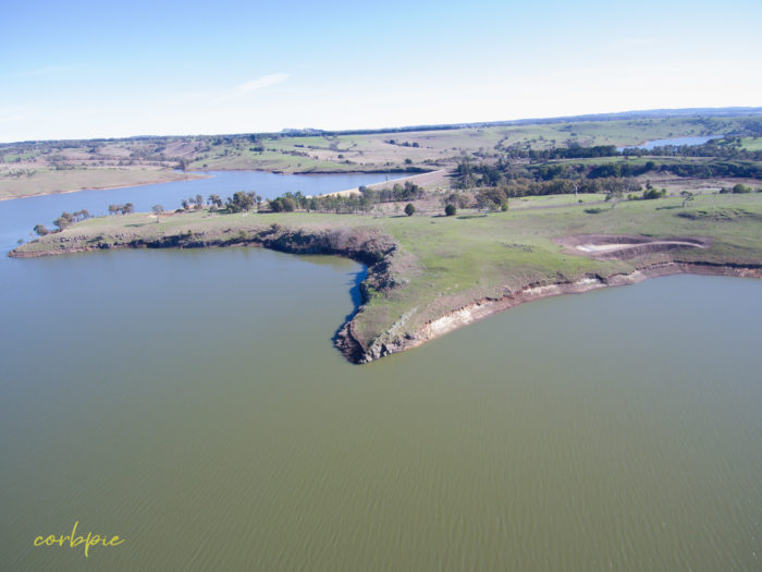 Upper Coliban reservoir drone 11