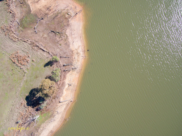 Upper Coliban reservoir drone 4