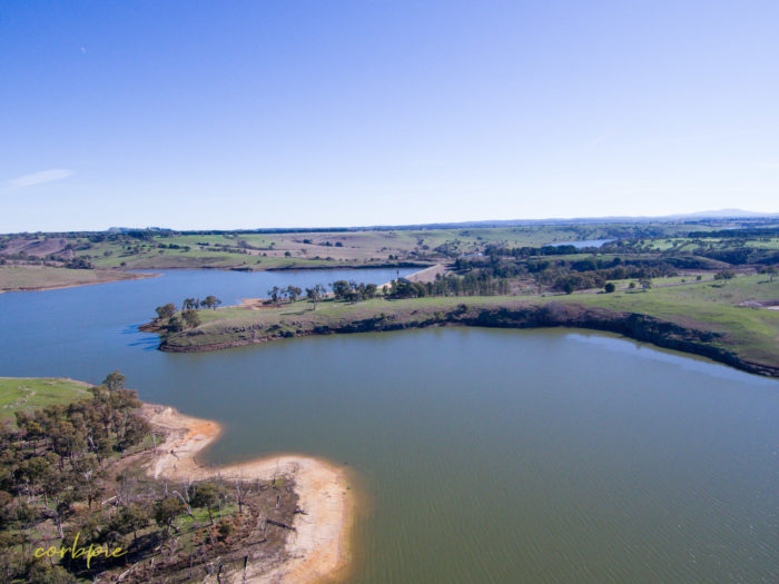 Upper Coliban reservoir drone 5