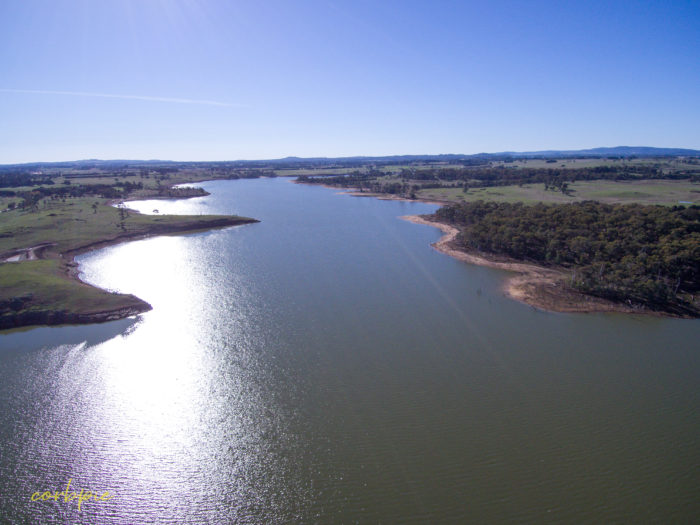 Upper Coliban reservoir drone 7