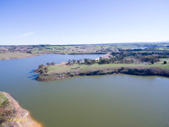 Upper Coliban reservoir drone 8
