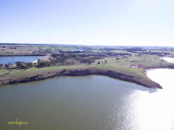 Upper Coliban reservoir drone 9