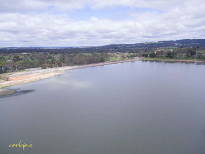 Barkers Creek Reservoir Harcourt drone 1