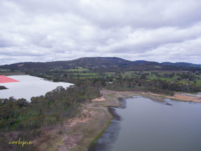 Barkers Creek Reservoir Harcourt drone 11
