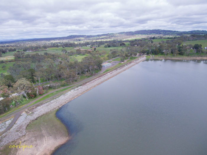 Barkers Creek Reservoir Harcourt drone 18