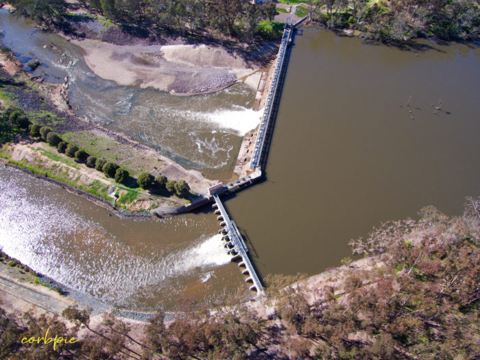 Goulburn Weir drone 1