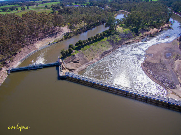 Goulburn Weir drone 12