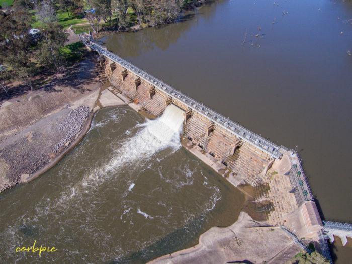 Goulburn Weir drone 15
