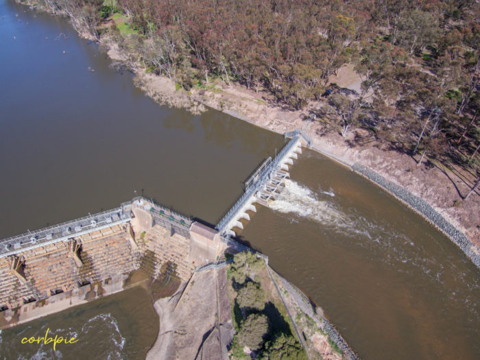 Goulburn Weir drone 16