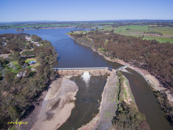 Goulburn Weir drone 7