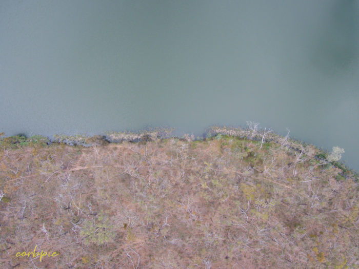 Expedition Pass Reservoir opposite dam wall