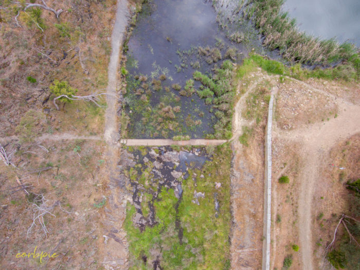 Expedition Pass Reservoir above spillway