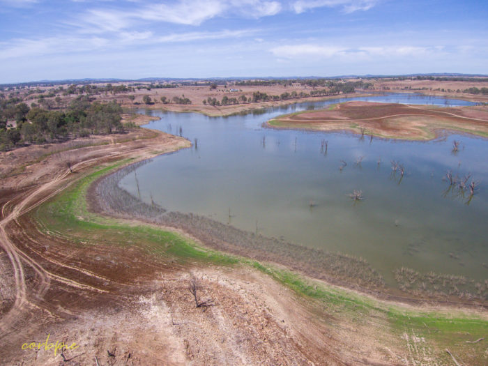 Point King Bay Lake Eppalock drone 1