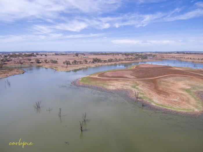 Point King Bay Lake Eppalock drone 4