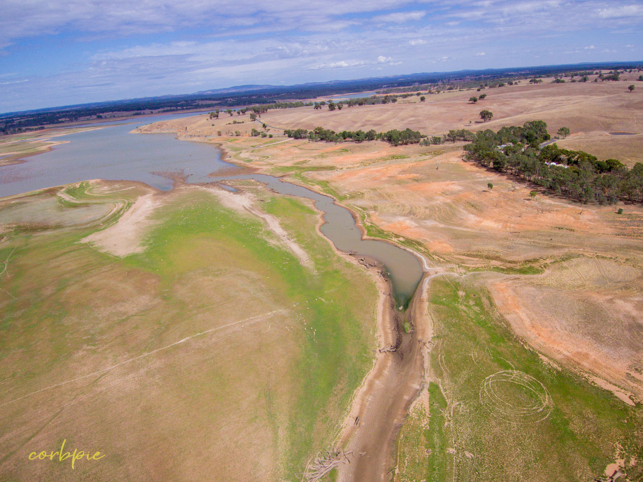 Derrinal Pool Lake Eppalock drone images and video – write