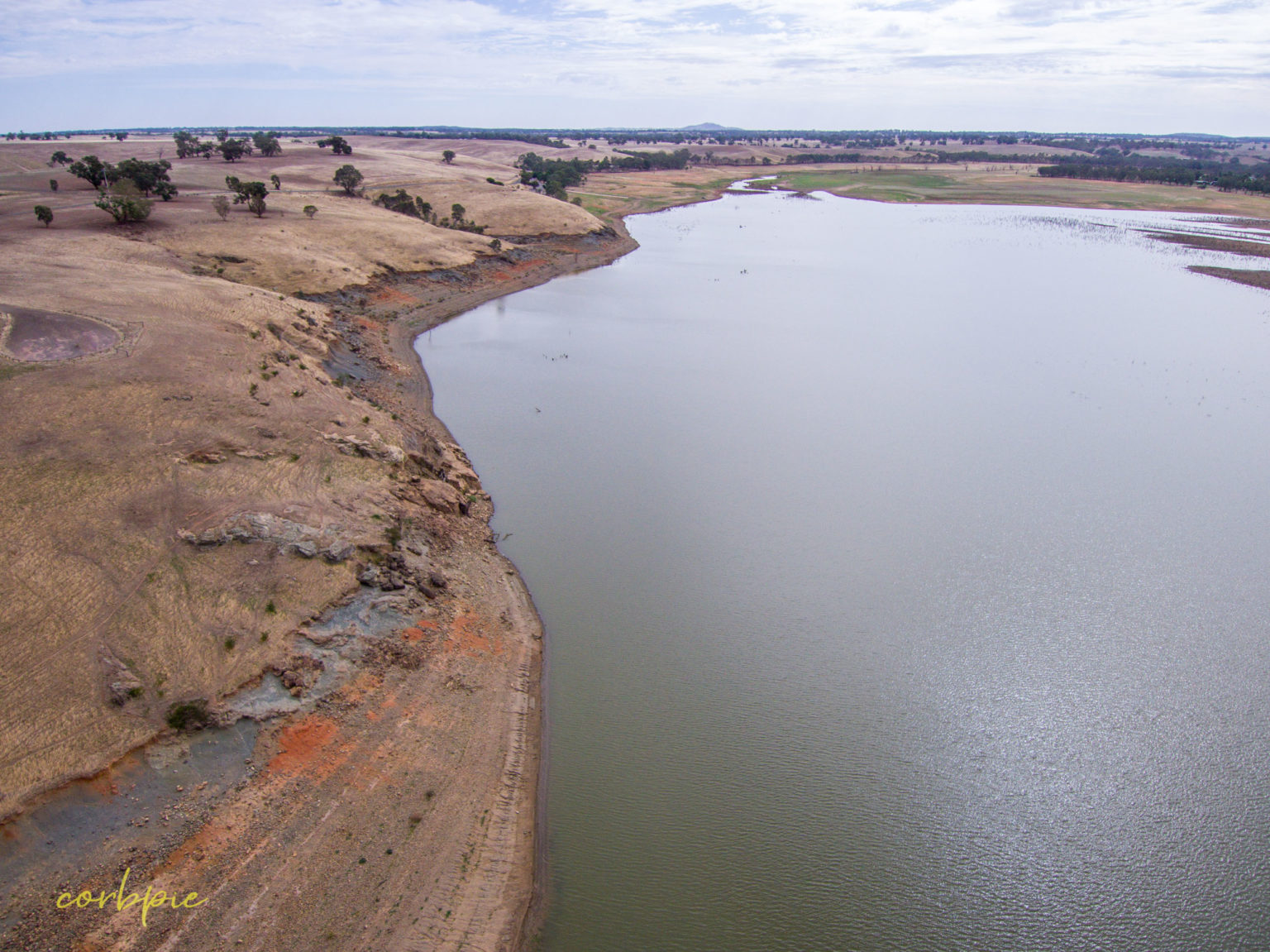 Derrinal Pool Lake Eppalock drone images and video – write