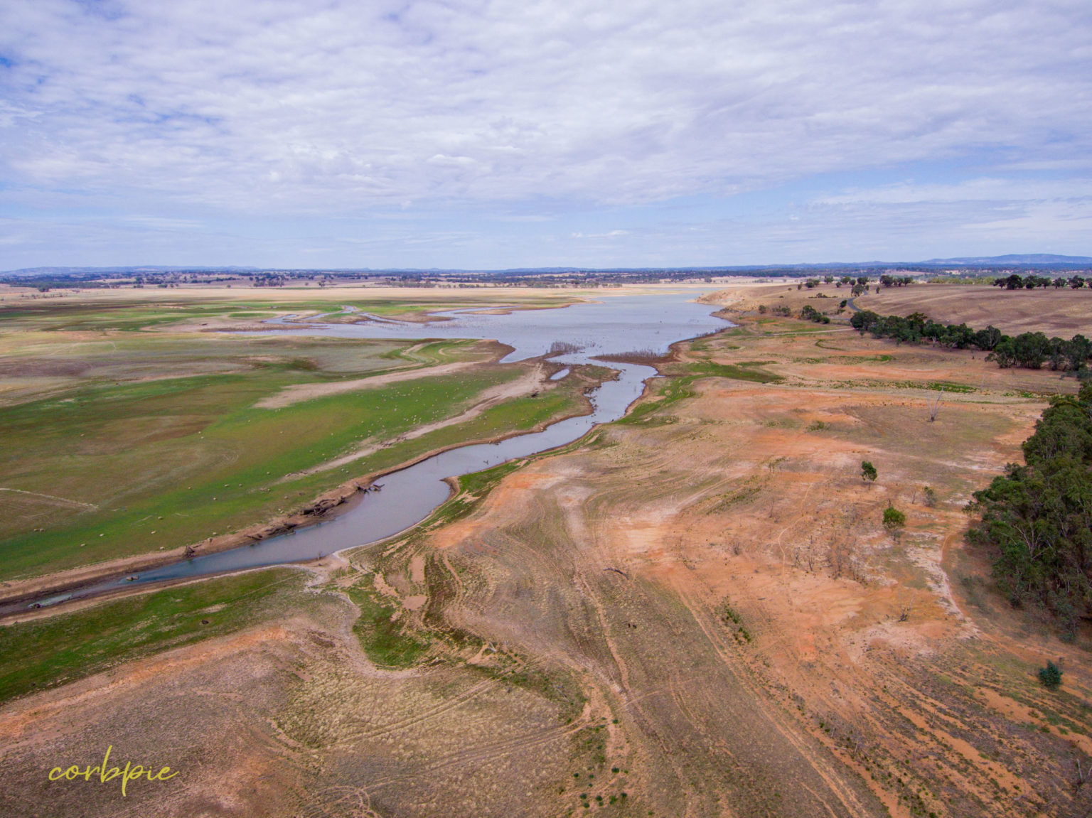 Derrinal Pool Lake Eppalock drone images and video – write