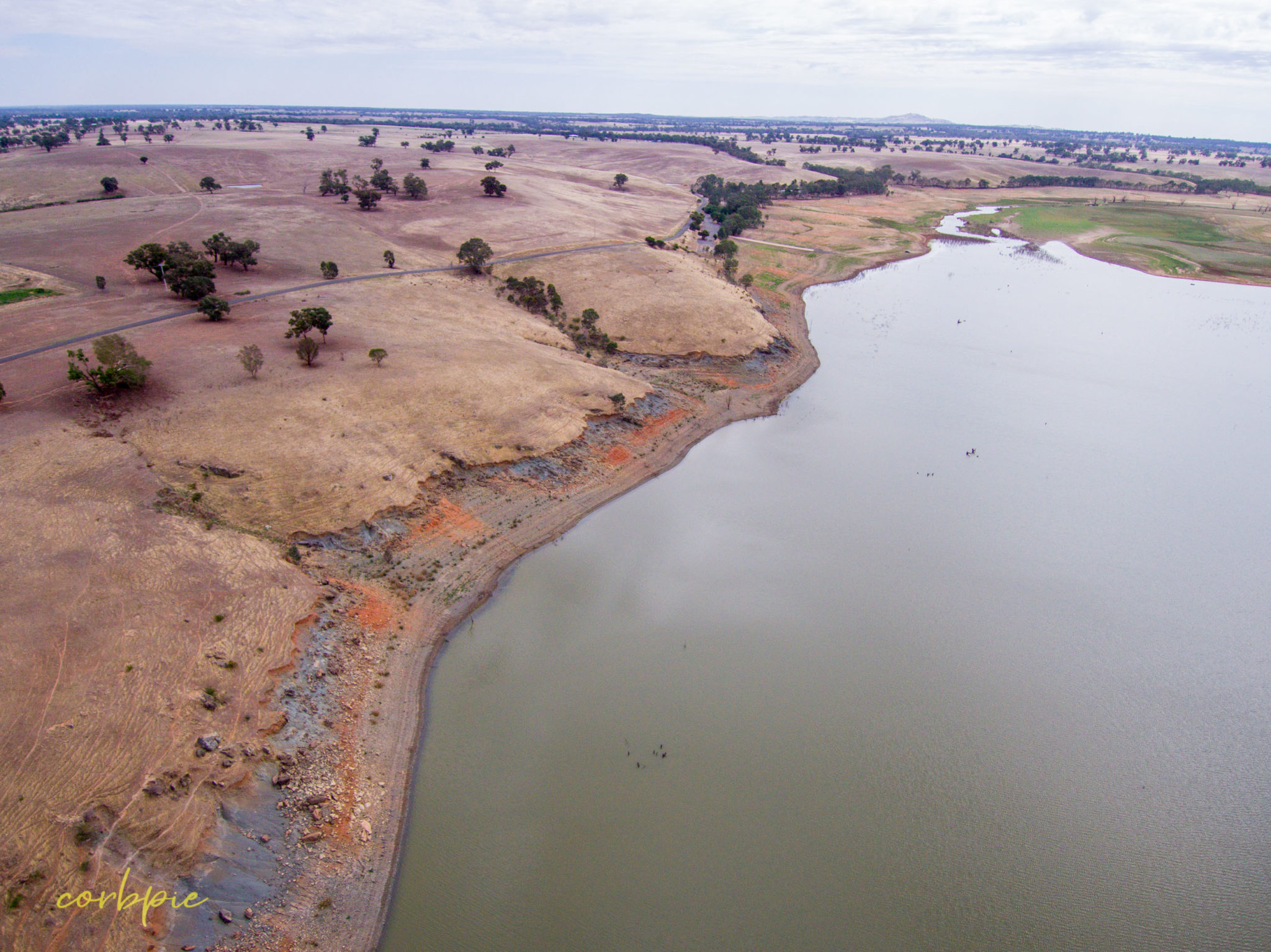 Derrinal Pool Lake Eppalock drone images and video – write