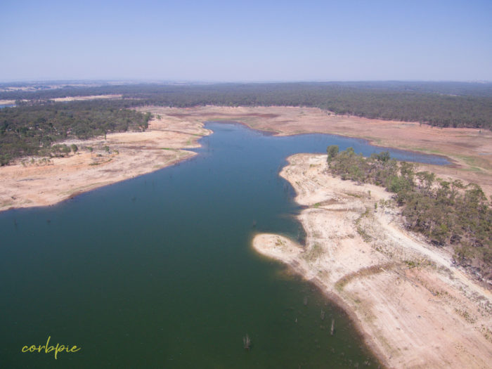 Meridan and Token Island Lake Eppalock drone 10
