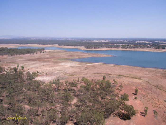 Meridan and Token Island Lake Eppalock drone 17