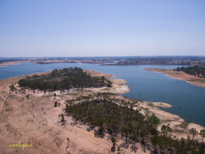 Meridan and Token Island Lake Eppalock drone 2