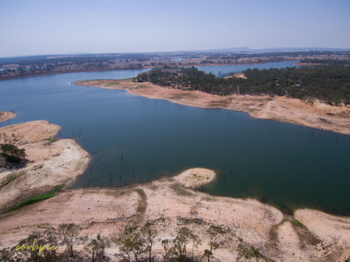 Meridan and Token Island Lake Eppalock drone 7