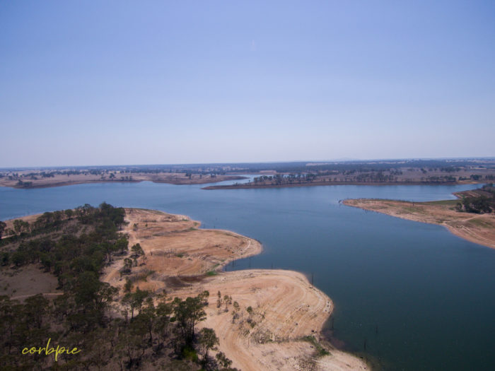Meridan and Token Island Lake Eppalock drone 8