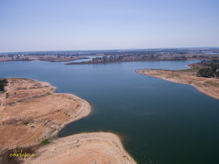 Meridan and Token Island Lake Eppalock drone 9