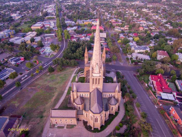 Sacred Heart Cathedral Bendigo drone 11
