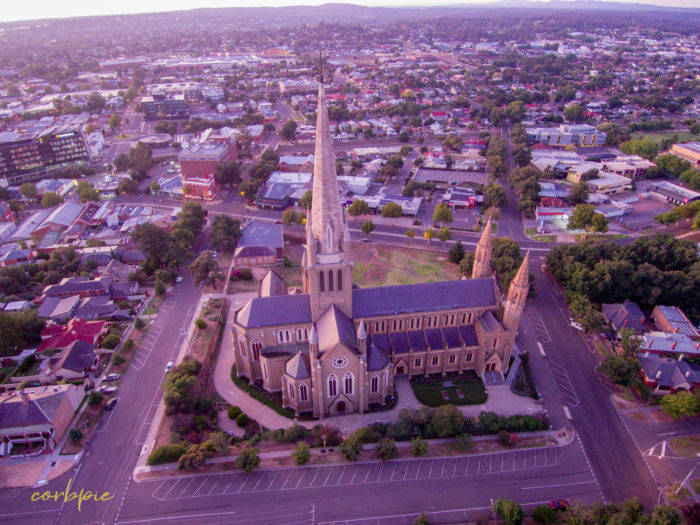 Sacred Heart Cathedral Bendigo drone 8